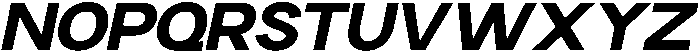Klyno Extra Bold Oblique otf (700) Font UPPERCASE