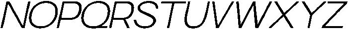 Klyno Extra Light Oblique otf (200) Font UPPERCASE