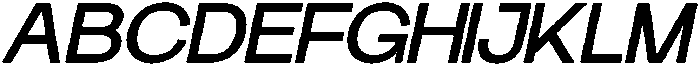 Klyno Medium Oblique otf (500) Font UPPERCASE