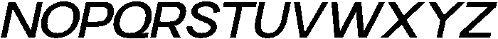 Klyno Medium Oblique otf (500) Font UPPERCASE
