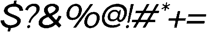 Klyno Oblique otf (400) Font OTHER CHARS