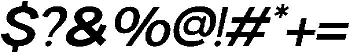 Klyno Semi Bold Oblique otf (600) Font OTHER CHARS
