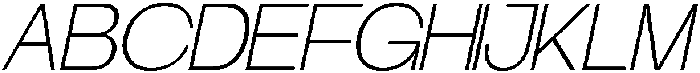 Klyno Thin Oblique otf (100) Font UPPERCASE
