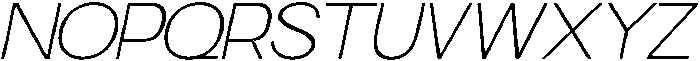 Klyno Thin Oblique otf (100) Font UPPERCASE