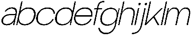 Klyno Thin Oblique otf (100) FONT