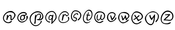 Klammeraffen-Italic Font LOWERCASE