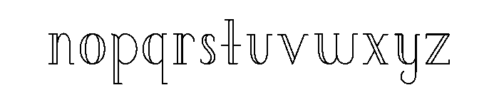 Klasse Font LOWERCASE