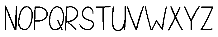 Klaud_Handwriting Font UPPERCASE