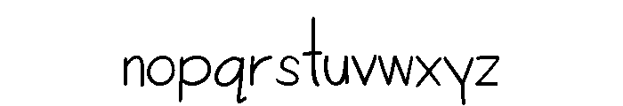 Klaud_Handwriting Font LOWERCASE