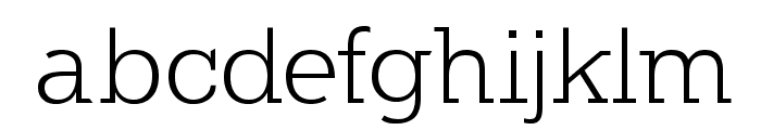 KleinSlabserif-Light Font LOWERCASE