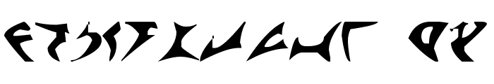 klingon font Font LOWERCASE