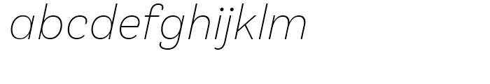 Klainy Extra Light Italic Font LOWERCASE