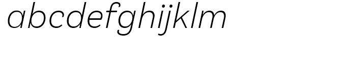 Klainy Light Italic Font LOWERCASE