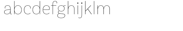 Klainy Thin Font LOWERCASE
