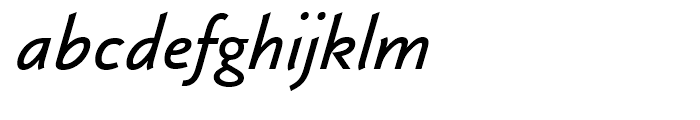 Klassika Medium Italic Font LOWERCASE