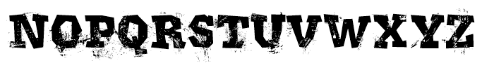 Klatter Grunge Font UPPERCASE