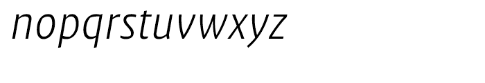 Klaus FY Light Italic Font LOWERCASE