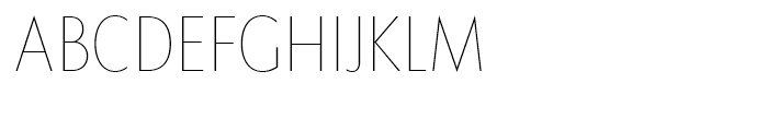 Klein Condensed Thin Font UPPERCASE