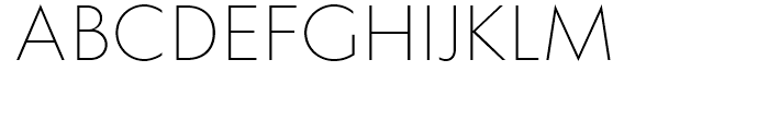 Klein Extralight Font UPPERCASE