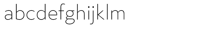 Klein Extralight Font LOWERCASE