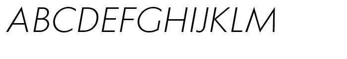 Klein Light Italic Font UPPERCASE