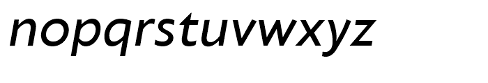 Klein Text Medium Italic Font LOWERCASE