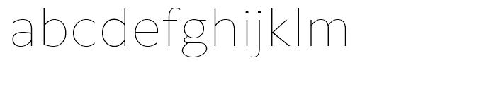 Klein Text Thin Font LOWERCASE