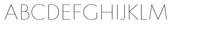 Klein Thin Font UPPERCASE