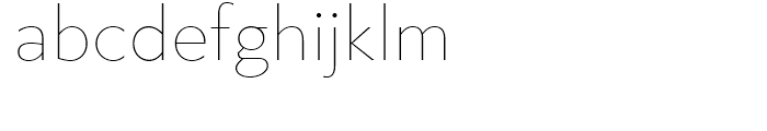 Klein Thin Font LOWERCASE