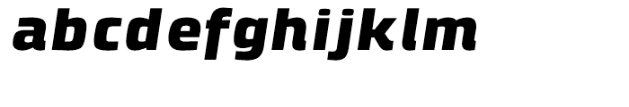 Klint Black Extended Italic Font LOWERCASE