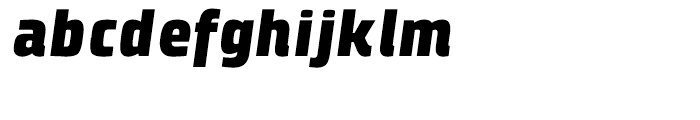 Klint Black Italic Font LOWERCASE