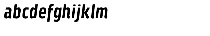 Klint Bold Condensed Italic Font LOWERCASE