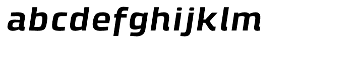Klint Bold Extended Italic Font LOWERCASE