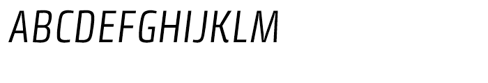 Klint Condensed Italic Font UPPERCASE