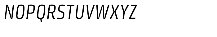 Klint Condensed Italic Font UPPERCASE