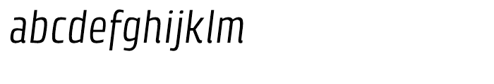 Klint Condensed Italic Font LOWERCASE
