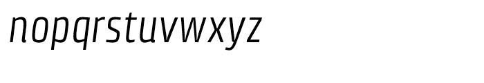Klint Condensed Italic Font LOWERCASE