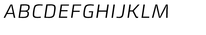 Klint Extended Italic Font UPPERCASE