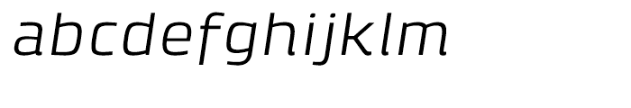 Klint Extended Italic Font LOWERCASE
