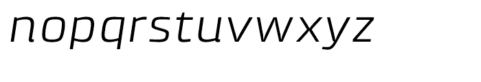 Klint Extended Italic Font LOWERCASE