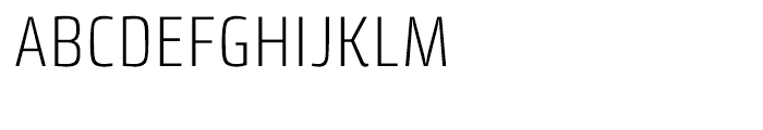Klint Light Condensed Font UPPERCASE