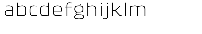 Klint Light Extended Font LOWERCASE