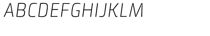 Klint Light Italic Font UPPERCASE