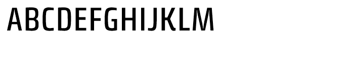 Klint Medium Condensed Font UPPERCASE