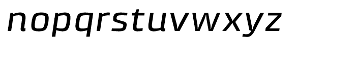 Klint Medium Extended Italic Font LOWERCASE