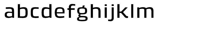 Klint Medium Extended Font LOWERCASE