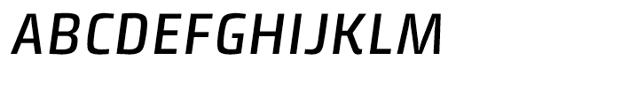 Klint Medium Italic Font UPPERCASE