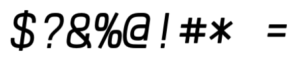 Klartext Mono Italic Font OTHER CHARS