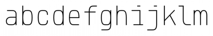 Klartext Mono Thin Font LOWERCASE