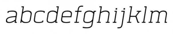 Klimt Thin Oblique Font LOWERCASE